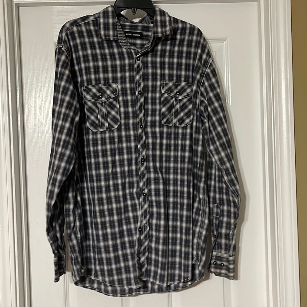 Nice Michael Brandon l/s button down shirt XL